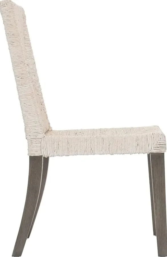 Chaise Antibes en tissu et bois massif, vue 2 sur 5