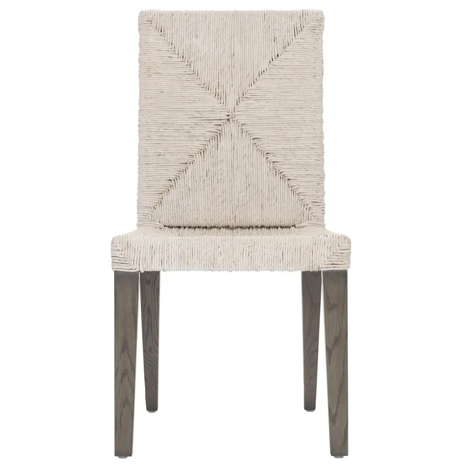 Chaise Antibes en tissu et bois massif, vue 3 sur 5