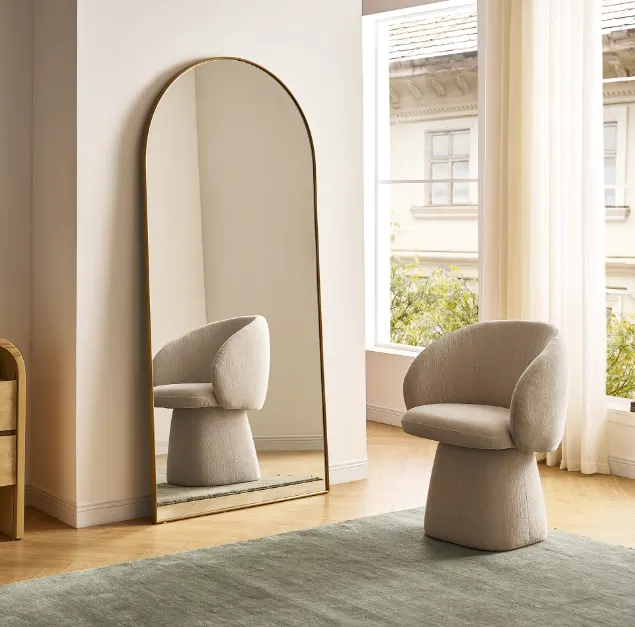 Chaise Arcachon en velours blanc — chaises