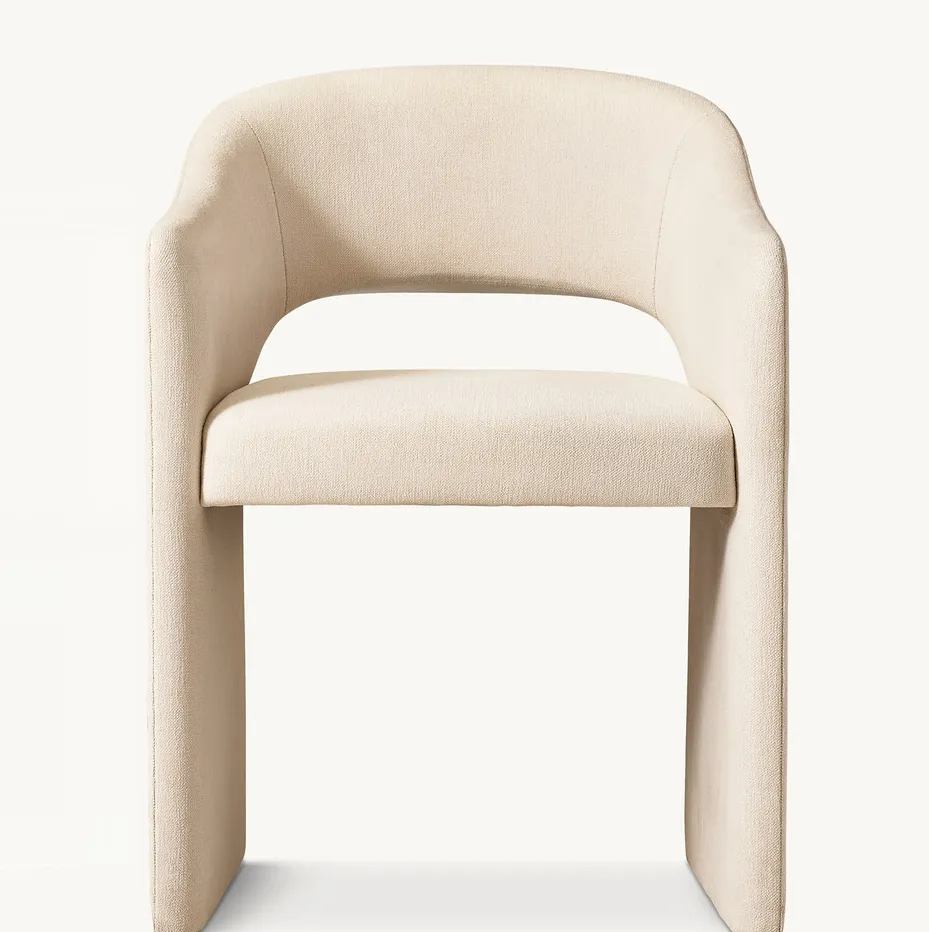 Chaise Aubenas en tissu, vue 3 sur 4
