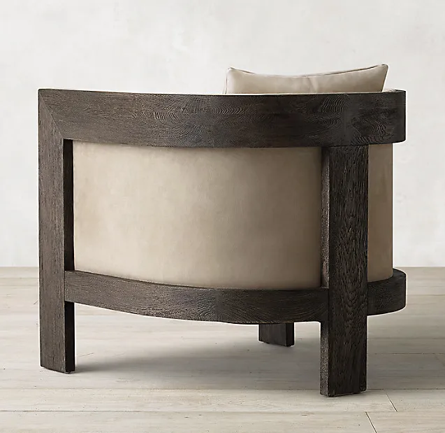 Chaise Beaune en chêne, vue 3 sur 4