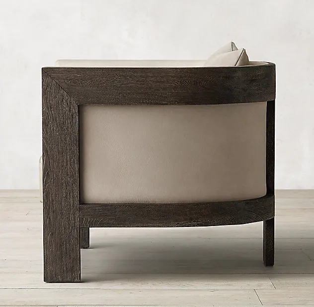 Chaise Beaune en chêne, vue 4 sur 4