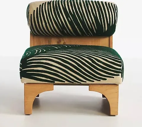 Chaise Belley en tissu vert — chaises