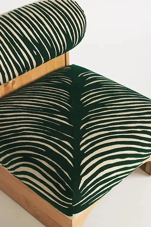 Chaise Belley en tissu vert, vue 6 sur 6