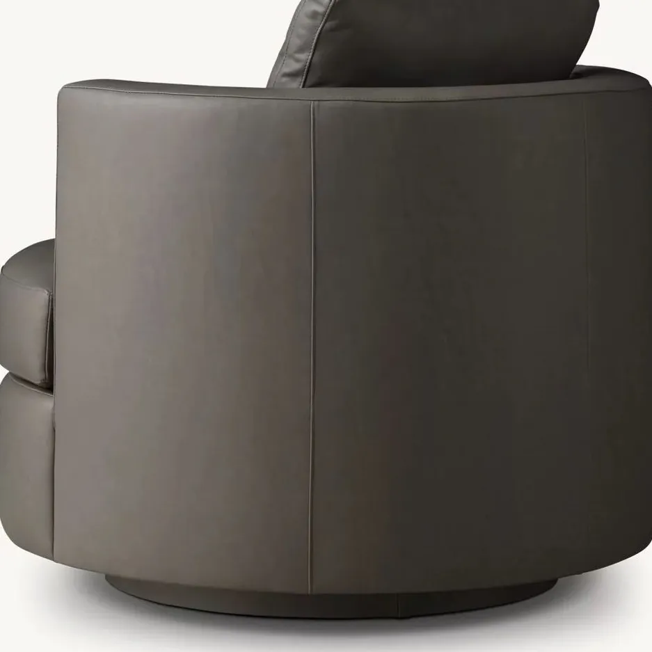 Chaise Bergerac en cuir, vue 4 sur 4