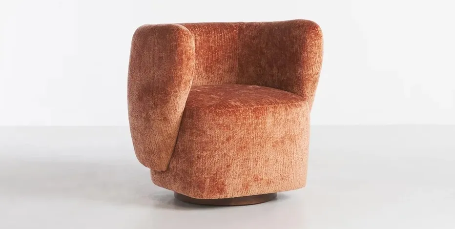 Chaise Béziers en velours, vue 3 sur 5