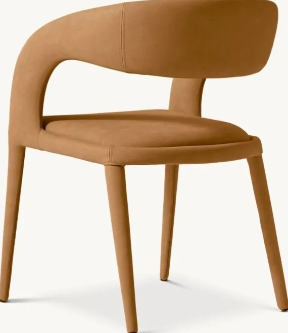 Chaise Blaye en cuir, vue 5 sur 6