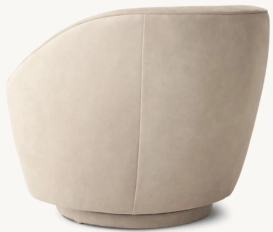Chaise Chanaz en cuir, vue 4 sur 4