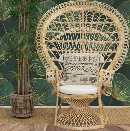 Chaise Clairvaux en rotin, vue 4 sur 5