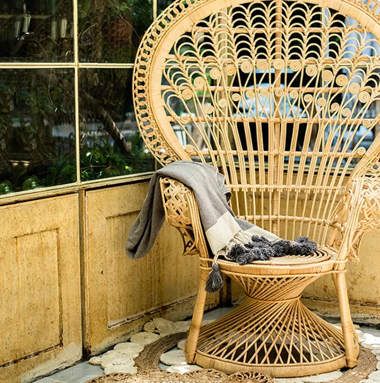 Chaise Clairvaux en rotin, vue 5 sur 5