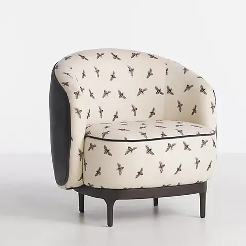 Chaise Cluny en lin — chaises