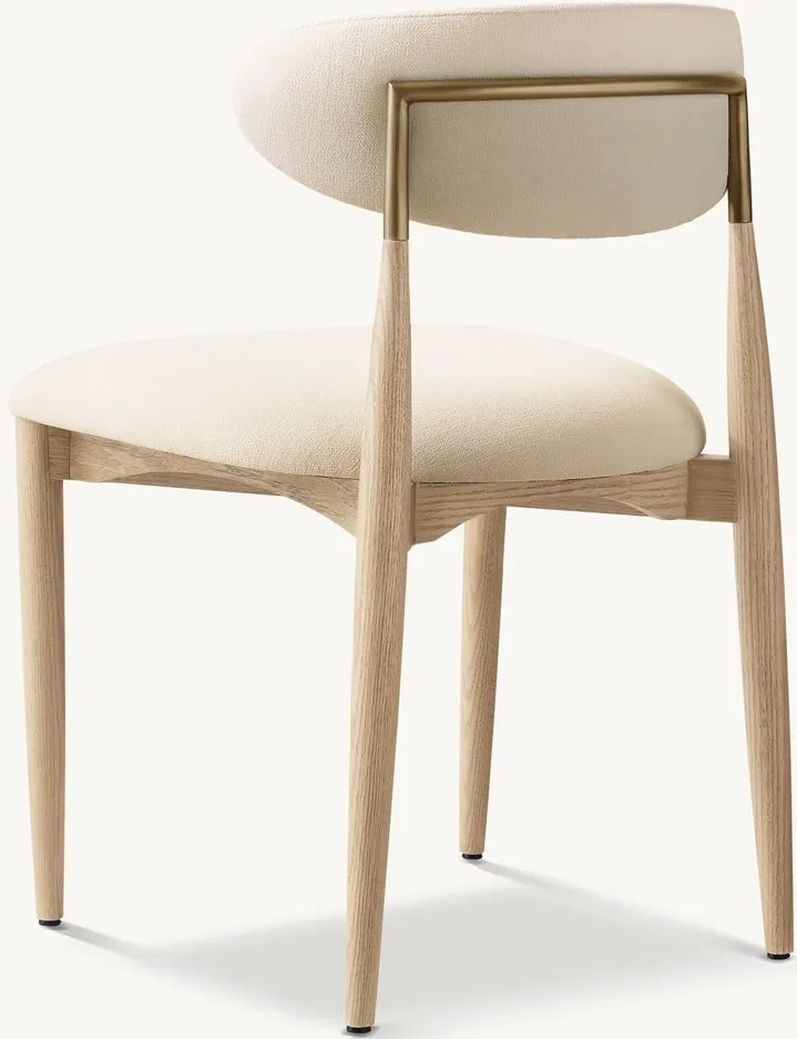 Chaise Conques en tissu, vue 4 sur 5
