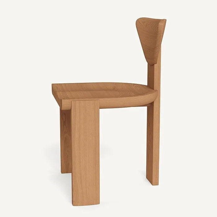 Chaise Cotignac en bois massif, vue 2 sur 5