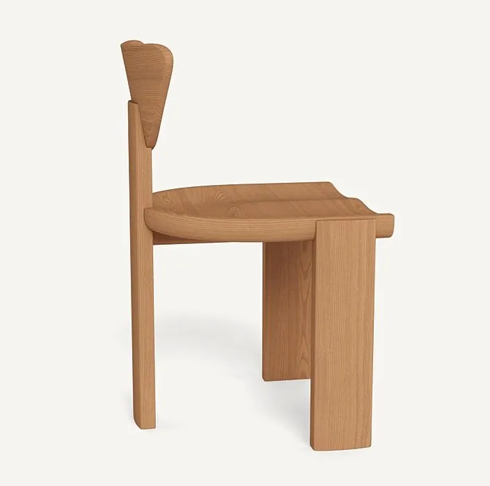 Chaise Cotignac en bois massif, vue 3 sur 5