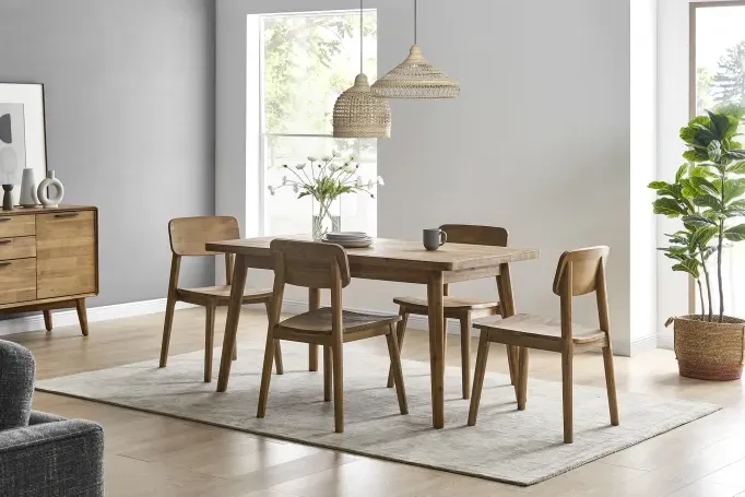 Chaise Dieppe en chêne, vue 4 sur 6