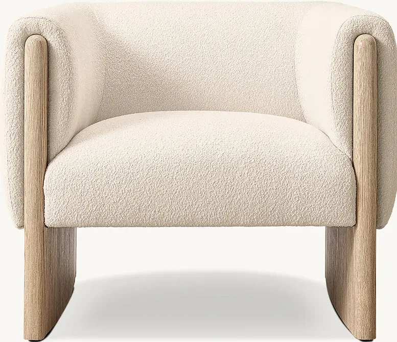 Chaise Domme en tissu, vue 3 sur 6
