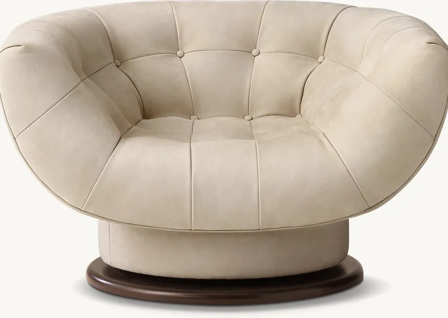 Chaise Èze en cuir, vue 2 sur 4