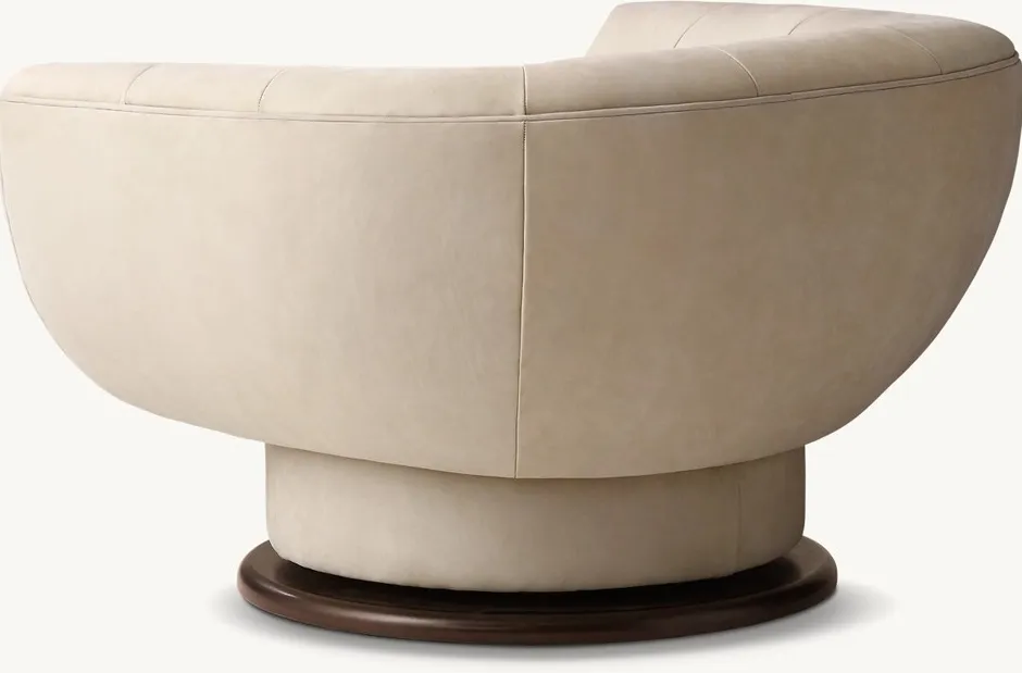 Chaise Èze en cuir, vue 4 sur 4
