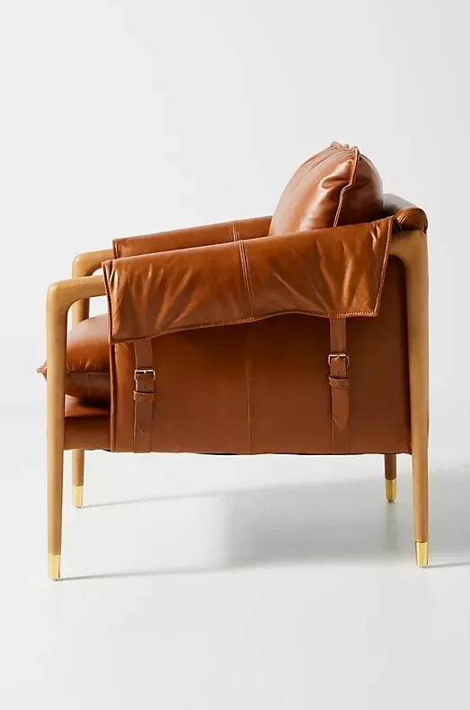Chaise Gex en cuir, vue 5 sur 5