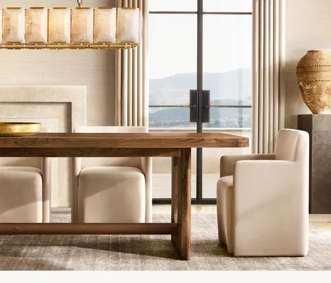 Chaise Hossegor en tissu et bois massif — chaises