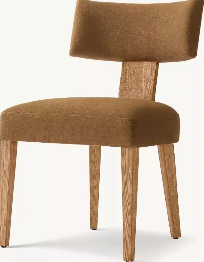 Chaise Issigeac en velours, vue 2 sur 4