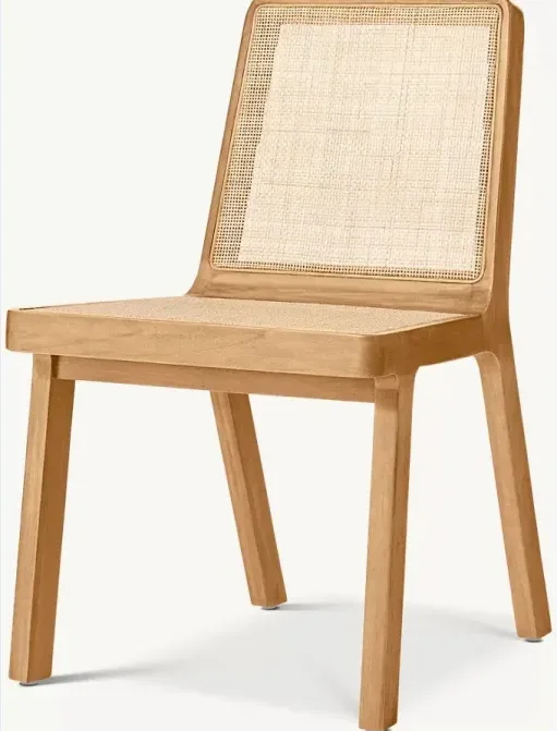 Chaise Lacanau en tissu et bois massif, collection chaises ELWOOD HOME