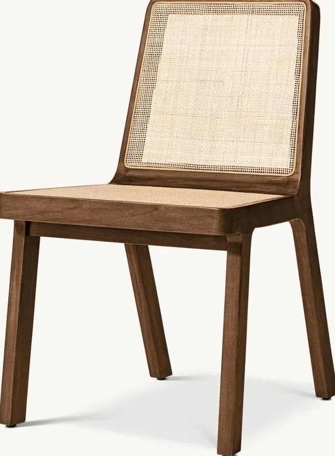 Chaise Lacanau en tissu et bois massif, vue 4 sur 4