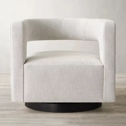 Chaise Libourne en cuir noir — chaises