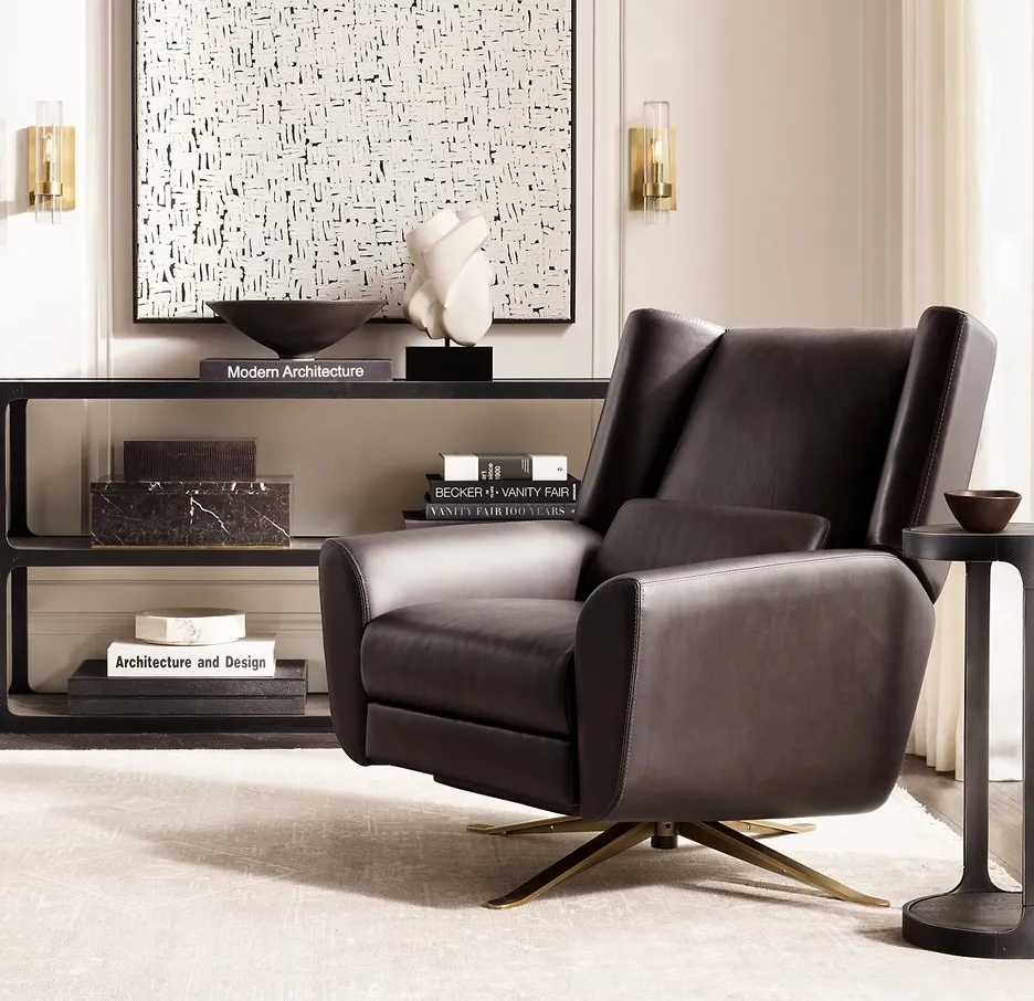 Chaise Limeuil en cuir, vue 2 sur 4