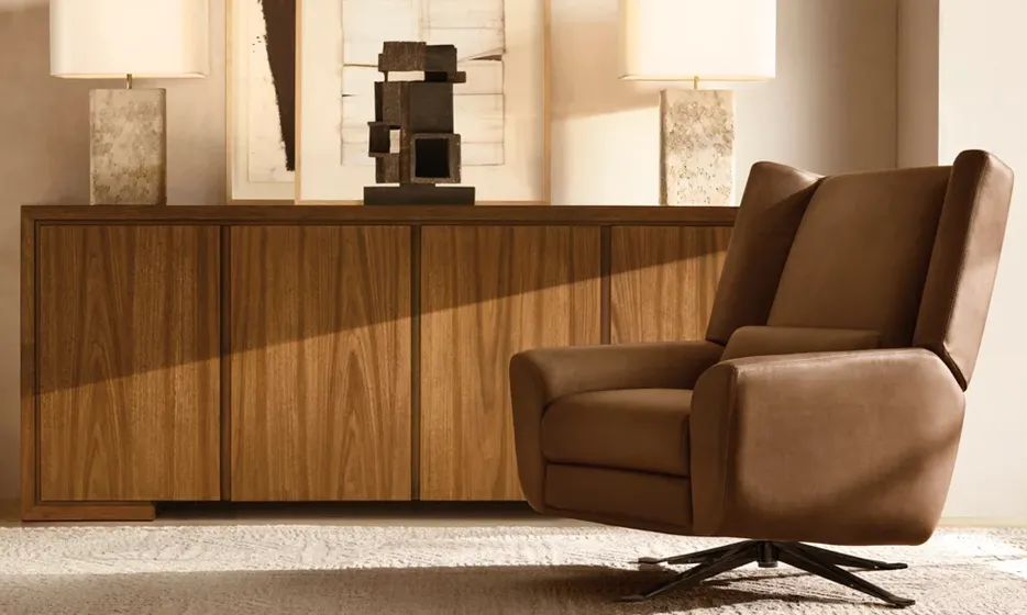 Chaise Limeuil en cuir, vue 4 sur 4