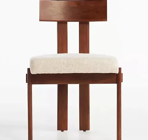 Chaise Lucéram en tissu et chêne — chaises