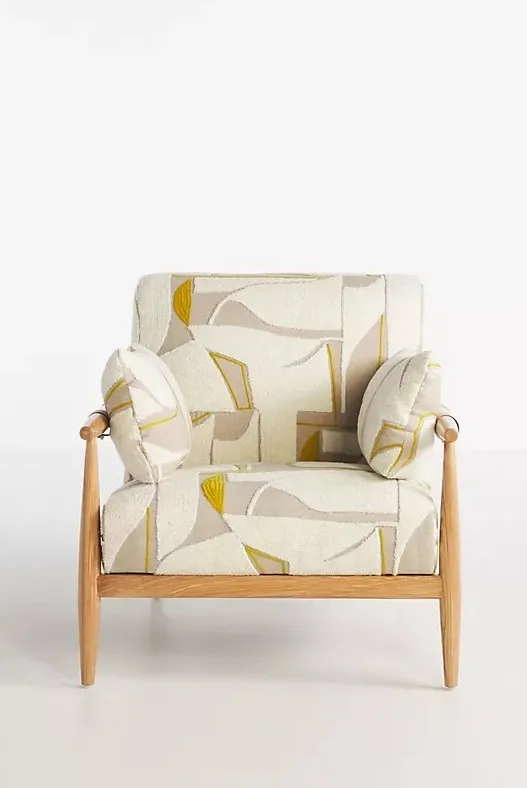 Chaise Mauléon en tissu, vue 2 sur 5