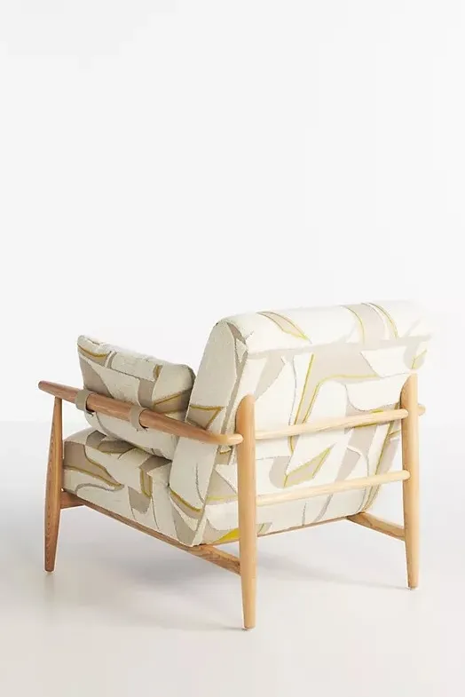 Chaise Mauléon en tissu, vue 4 sur 5