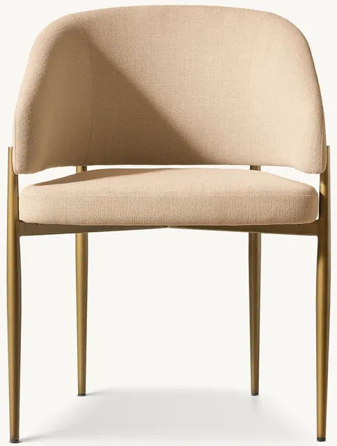 Chaise Ménerbes en tissu vert — chaises