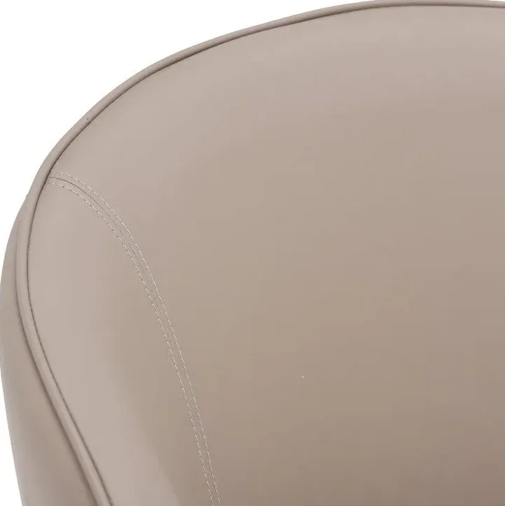Chaise Mirepoix en cuir noir, vue 6 sur 6
