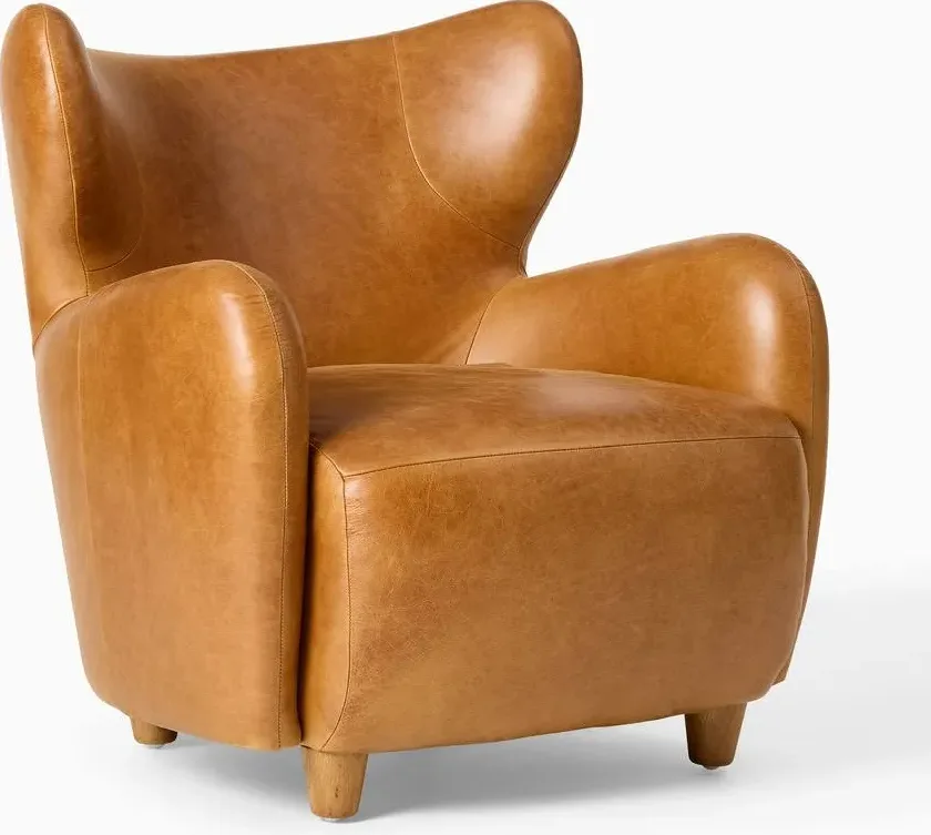 Chaise Morteau en cuir, vue 2 sur 6