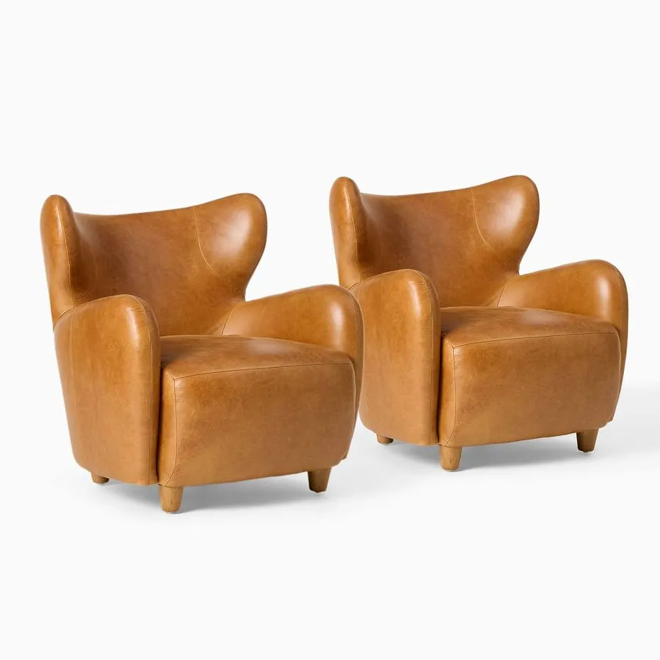 Chaise Morteau en cuir, vue 5 sur 6