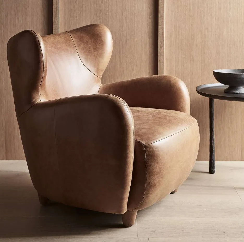 Chaise Morteau en cuir, vue 6 sur 6
