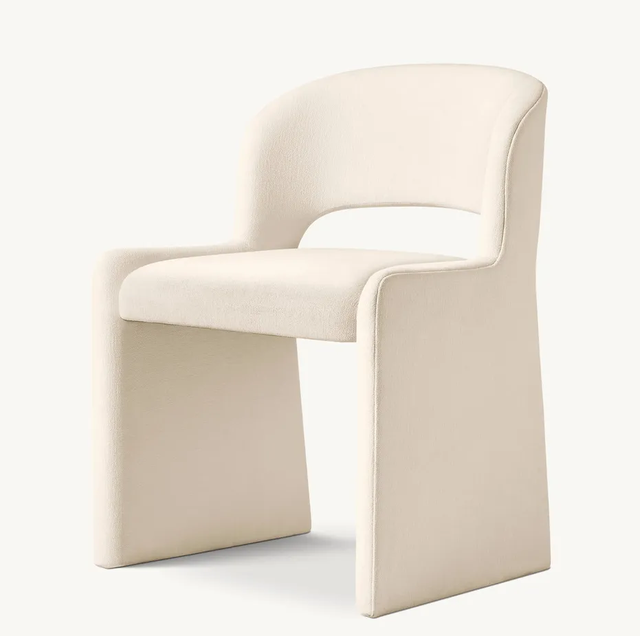 Chaise Névache en tissu, vue 4 sur 6
