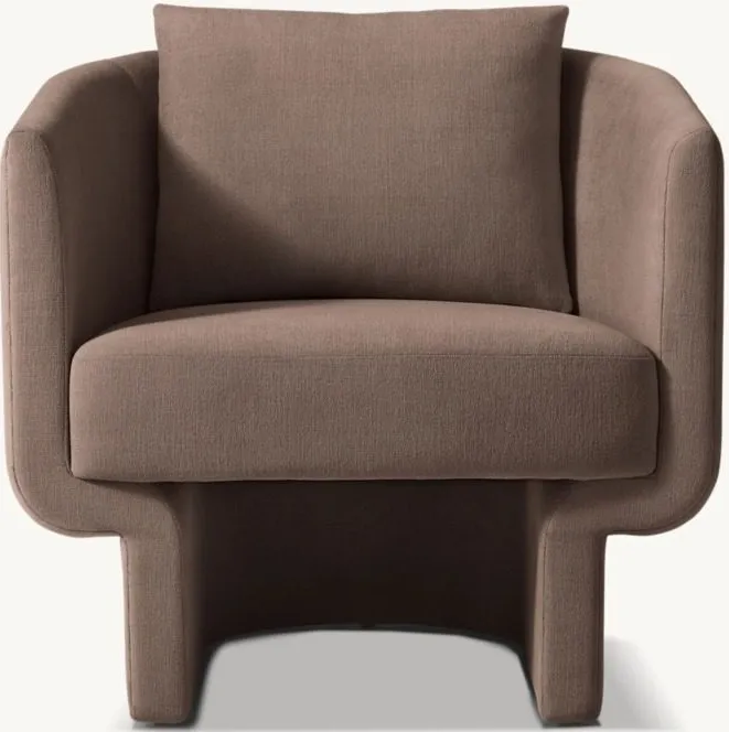 Chaise Pauillac en velours, vue 2 sur 5