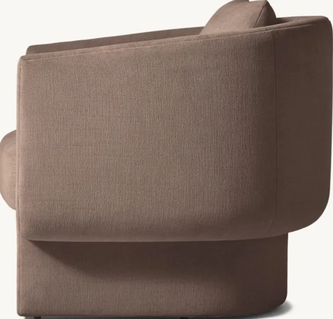 Chaise Pauillac en velours, vue 3 sur 5