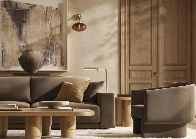 Chaise Pauillac en velours, vue 4 sur 5