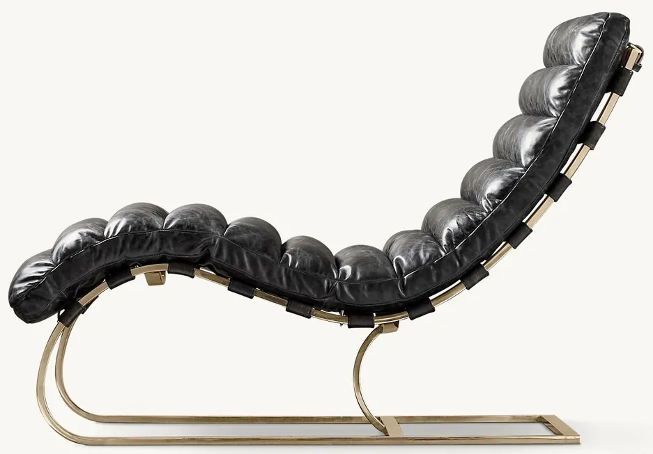Chaise Roscoff en cuir, vue 4 sur 5