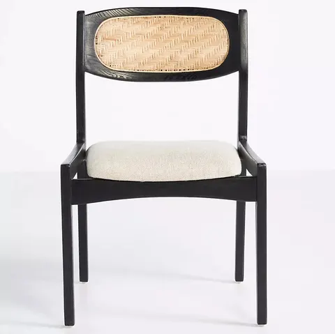Chaise Samoëns en lin et chêne — chaises