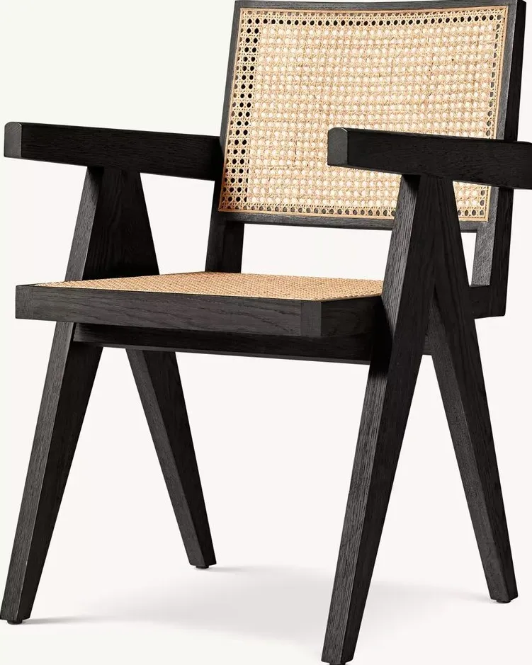 Chaise Sauve en rotin, vue 3 sur 4