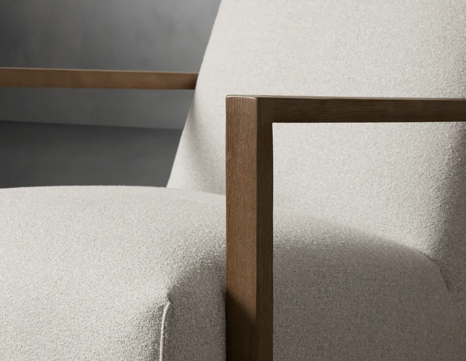 Chaise Tourtour en tissu, vue 3 sur 6