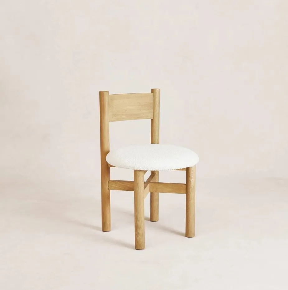 Chaise Vauvert en tissu, vue 3 sur 5