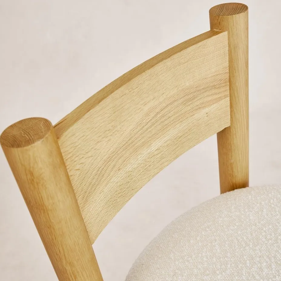 Chaise Vauvert en tissu, vue 4 sur 5