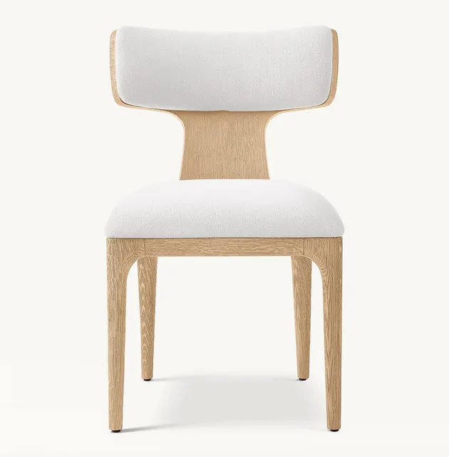 Chaise Vogüé en tissu et chêne — chaises