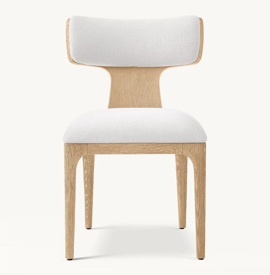 Chaise Vogüé en tissu et chêne, collection chaises ELWOOD HOME